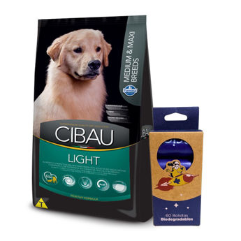 Imagen de Alimento CIBAU Perro Light Raza Mediana y Grande 12 kg + Regalo