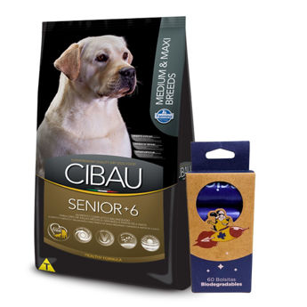 Imagen de Alimento CIBAU Perro Senior +6 años 12 kg + Regalo