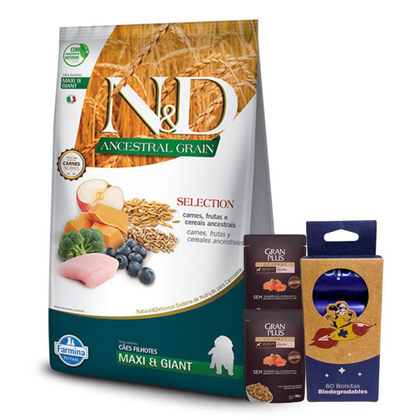 Imagen de Alimento NYD Perro Ancestral Grain Cachorro Maxi Raza Grande y Gigante 15 kg + Regalo
