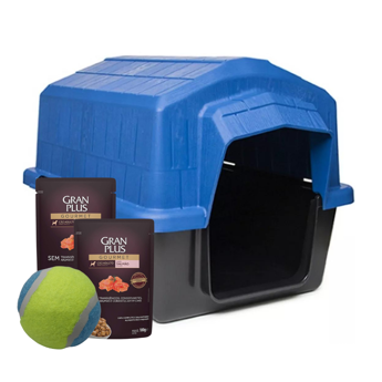 Imagen de Casa Para Perro ALVORADA Nº4 Color Brasil 67x46x41 + Regalo