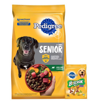 Imagen de Alimento PEDIGREE Perro Senior Carne y Vegetales 21 kg + Regalo