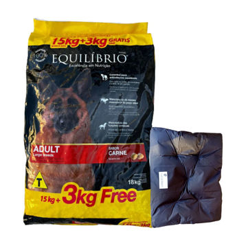 Imagen de Alimento EQUILIBRIO Perro Adulto Carne Raza Grande 15 + 3 kg + Regalo