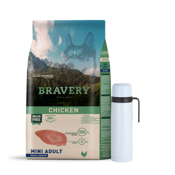 Imagen de Alimento BRAVERY Perro Adulto Raza Pequeña Sabor Pollo 7 kg + Regalo
