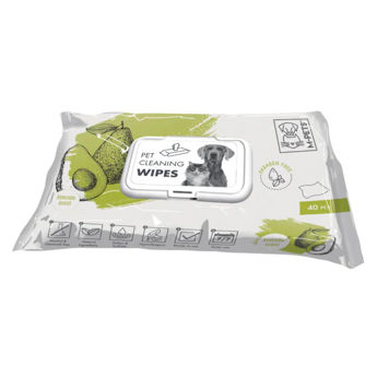 Imagen de Toallitas Húmedas M-PETS Aroma Aguacate - 40 Unidades