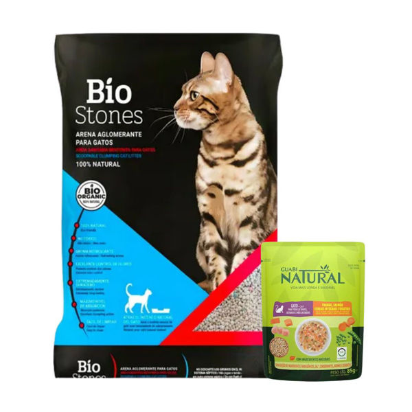 Imagen de Arena Sanitaria Bio Stones 15  kg + Regalo