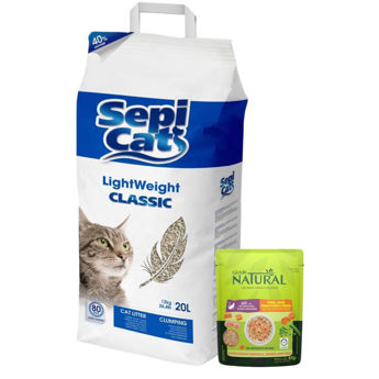 Imagen de Arena Aglomerante SEPI CAT LightWeight Classic 12 kg + Regalo