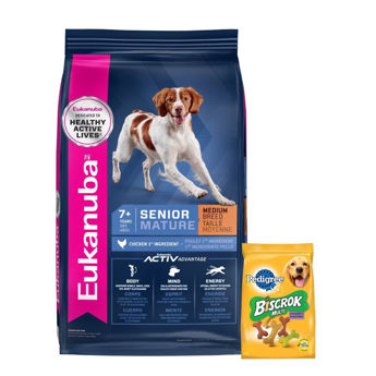 Imagen de Alimento EUKANUBA Perro Senior Raza Mediana 15 kg + Regalo