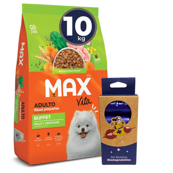 Imagen de Alimento MAX Perro Adulto Buffet Vita Raza Pequeña 10 kg + Regalo