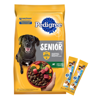 Imagen de Alimento PEDIGREE Perro Senior Carne y Vegetales 21 kg + Regalo