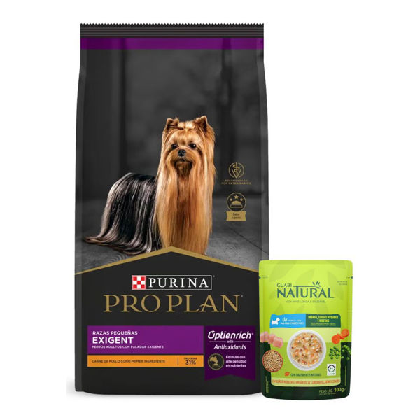 Imagen de Alimento PROPLAN Exigent Perro Adulto Raza Pequeña 7.5kg + Regalo