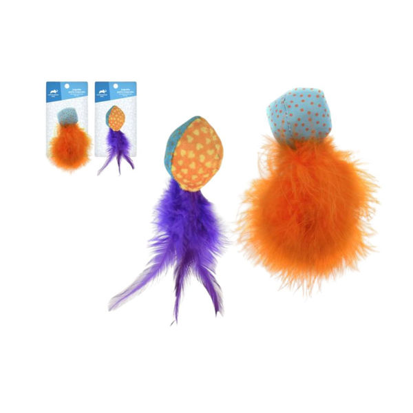 Imagen de Juguete Para Gato ANIMAL PLANET Pelota Con Pluma