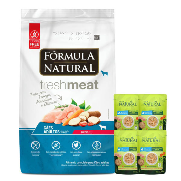 Imagen de Alimento FORMULA NATURAL Perro Fresh Meat Adulto Raza Mediana 12 kg + Regalo