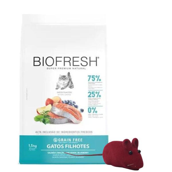 Imagen de Alimento BIOFRESH Gato Cachorro Salmón 1,5 kg + Regalo