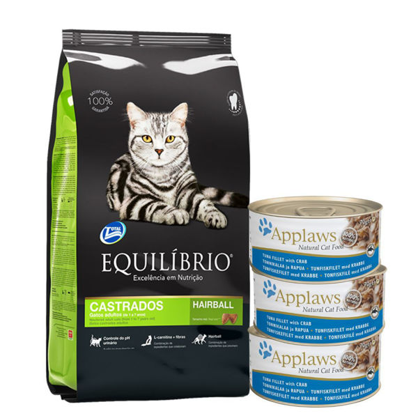 Imagen de Alimento EQUILIBRIO Gato Castrado 7,5 kg + Regalo