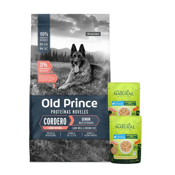 Imagen de Alimento OLD Prince Perro Senior Cordero y Arroz Todas las Razas 15 kg + Regalo