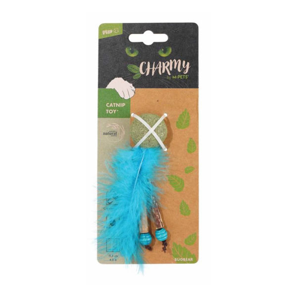 Imagen de Juguete Para Gato MPETS Charmy Catnip Toy - Bugbear Azul