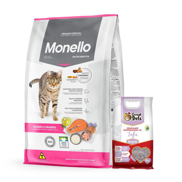 Imagen de Alimento MONELLO Gato Adulto Sabor Salmón y Pollo 7 kg + Regalo