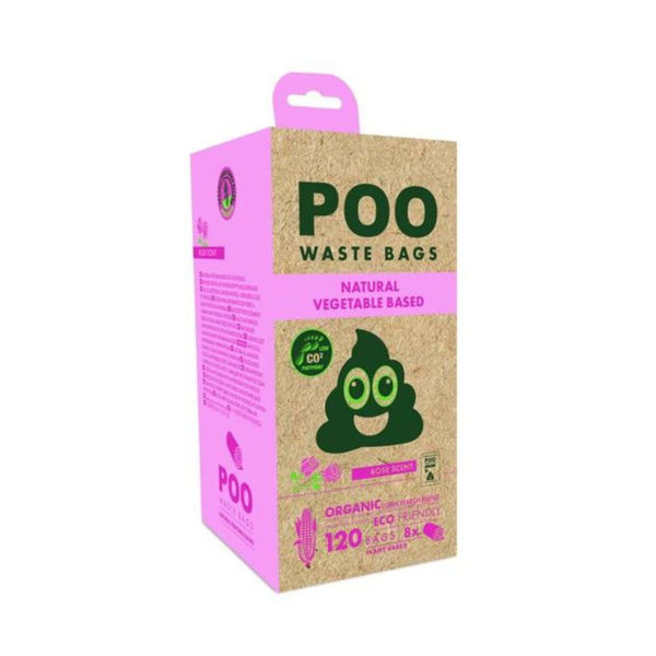 Imagen de Bolsas Para Materia M-PETS Poo 8 Rollos (120 Bolsas) Rosa