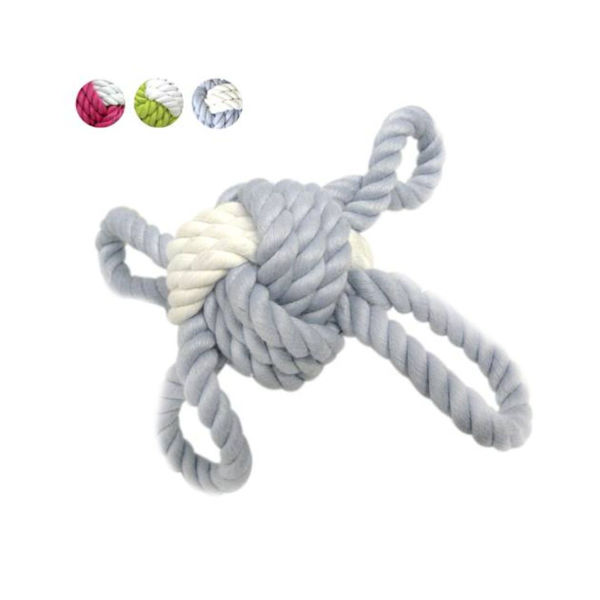 Imagen de Juguete Para Perro ANIMAL PLANET Mordedor Pelota Cuerda