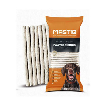 Imagen de Snack Para Perro MASTIG Palitos Rígidos 6 mm Natural - 12 Palitos