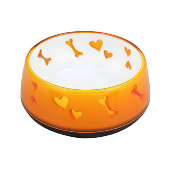 Imagen de Comedero Para Perro AFP Plato Amoroso Naranja