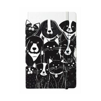 Imagen de Cuaderno De Notas M-PETS Petjoy Mascotas Blanco y Negro