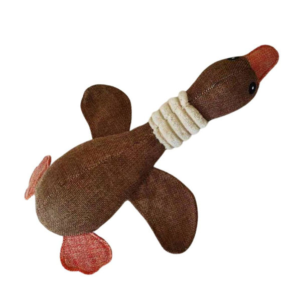 Imagen de Juguete Para Perro PEPITO Pato Marrón Con Sonido 31 cm