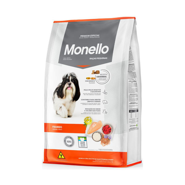 Imagen de Alimento MONELLO Perro Adulto Raza Pequeña Sabor Pollo 15 kg