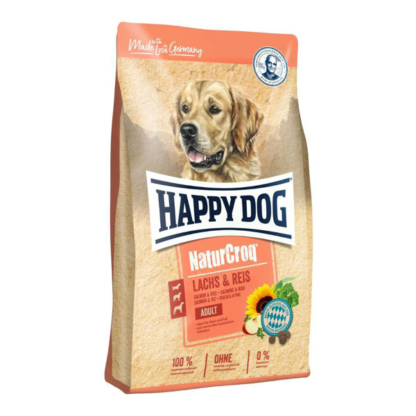 Imagen de Alimento HAPPY DOG NaturCroq Perro Adulto Todas Las Razas Sabor Salmón y Arroz 4 Kg