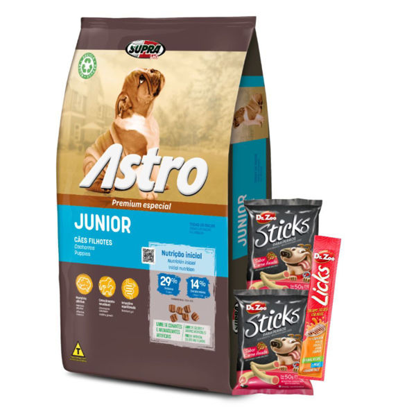 Imagen de Alimento ASTRO Perro Junior Cachorro 14 kg + Regalo