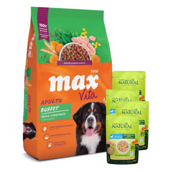Imagen de Alimento MAX Perro Adulto Buffet Vita 20 kg + 2 kg + Regalo