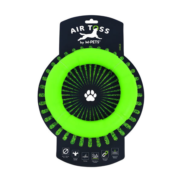 Imagen de Juguete Para Perro M-PETS Air Toss Flotante Aro Verde