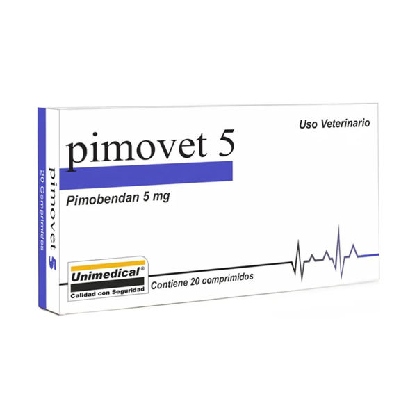 Imagen de Pimobendan PIMOVET 5 Unimedical - 20 Comprimidos