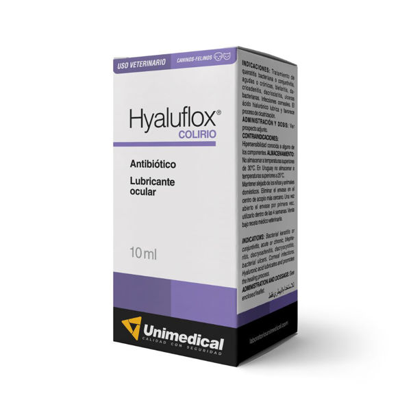 Imagen de Antibiótico HYALUFLOX Colirio Unimedical 10 ml