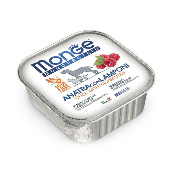 Imagen de Paté Monoproteico GEMON Perro Sabor Pato y Frambuesa 150 grs