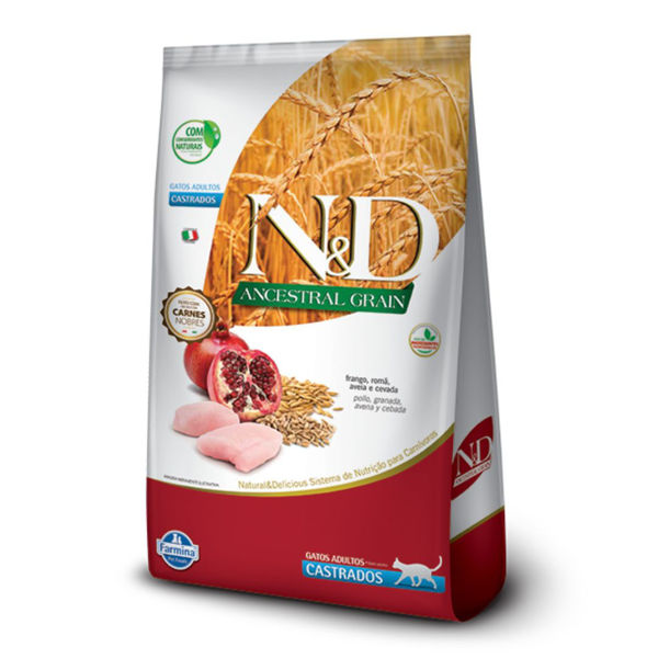 Imagen de Alimento NYD Ancestral Grain Gato Castrado 7,5 kg / con avería