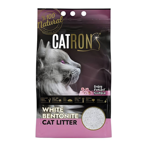 Imagen de Arena Sanitaria Aglomerante CATRON Olor Talco Para Bebés 10 Lts / Con Avería