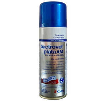 Imagen de Spray Cicatrizante y Curabichera BACTROVET PLATA 146 gr/ 228 mL