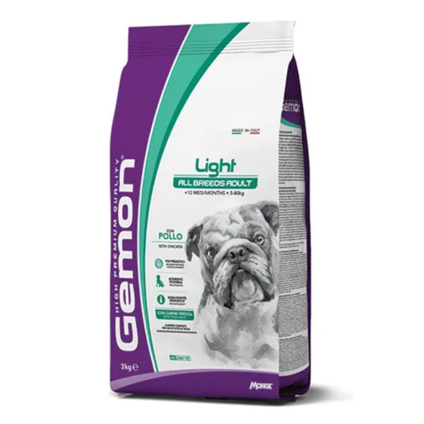 Imagen de Alimento GEMON Perro Adulto Light 3 Kg