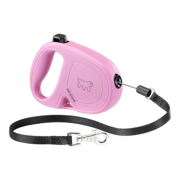 Imagen de Correa Para Perro FERPLAST Flippt One Cordón Talle S Rosa
