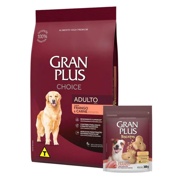 Imagen de Alimento GRANPLUS Choice Perro Adulto Sabor Pollo y Arroz 20 kg + Regalo - Combo 2
