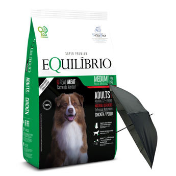 Imagen de Alimento EQUILIBRIO Perro Adulto Raza Mediana 15 kg + 3 kg + Regalo