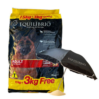 Imagen de Alimento EQUILIBRIO Perro Adulto Carne Raza Grande 15 + 3 kg + Regalo