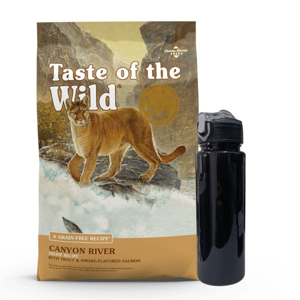 Imagen de Alimento TASTE OF THE WILD Canyon River Grain Free Gato Adulto Sabor Trucha y Salmón 6,6 kg + Regalo