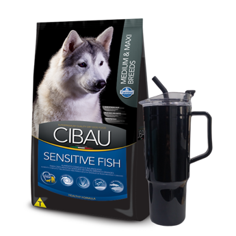 Imagen de Alimento CIBAU Sensitive Perro Raza Mediana y Grande Pescado 12 Kg + Regalo