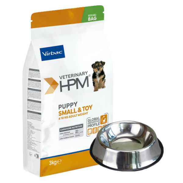 Imagen de Alimento VIRBAC HPM Perro Cachorro Raza Pequeña y Toy 3 kg + Regalo