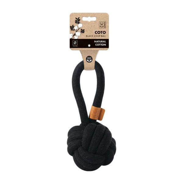 Imagen de Juguete Para Perro M-PETS Pelota Coto Loop Negra 11 cm
