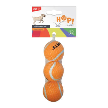 Imagen de Juguete Para Perro M-PETS Pelota De Tennis Hop Naranja 6.4 cm - 3 Unidades