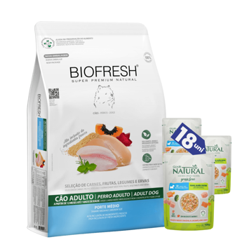 Imagen de Alimento BIOFRESH Perro Adulto Raza Mediana 15 kg + Regalo