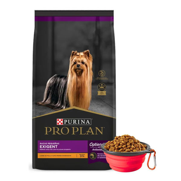 Imagen de Alimento PROPLAN Exigent Perro Adulto Raza Pequeña 7.5kg + Regalo